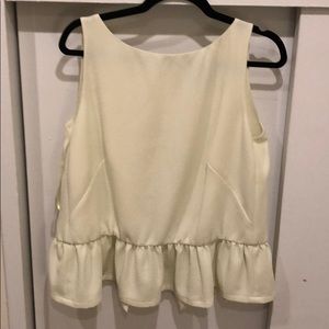 French Connection Slit Back Peplum Tank